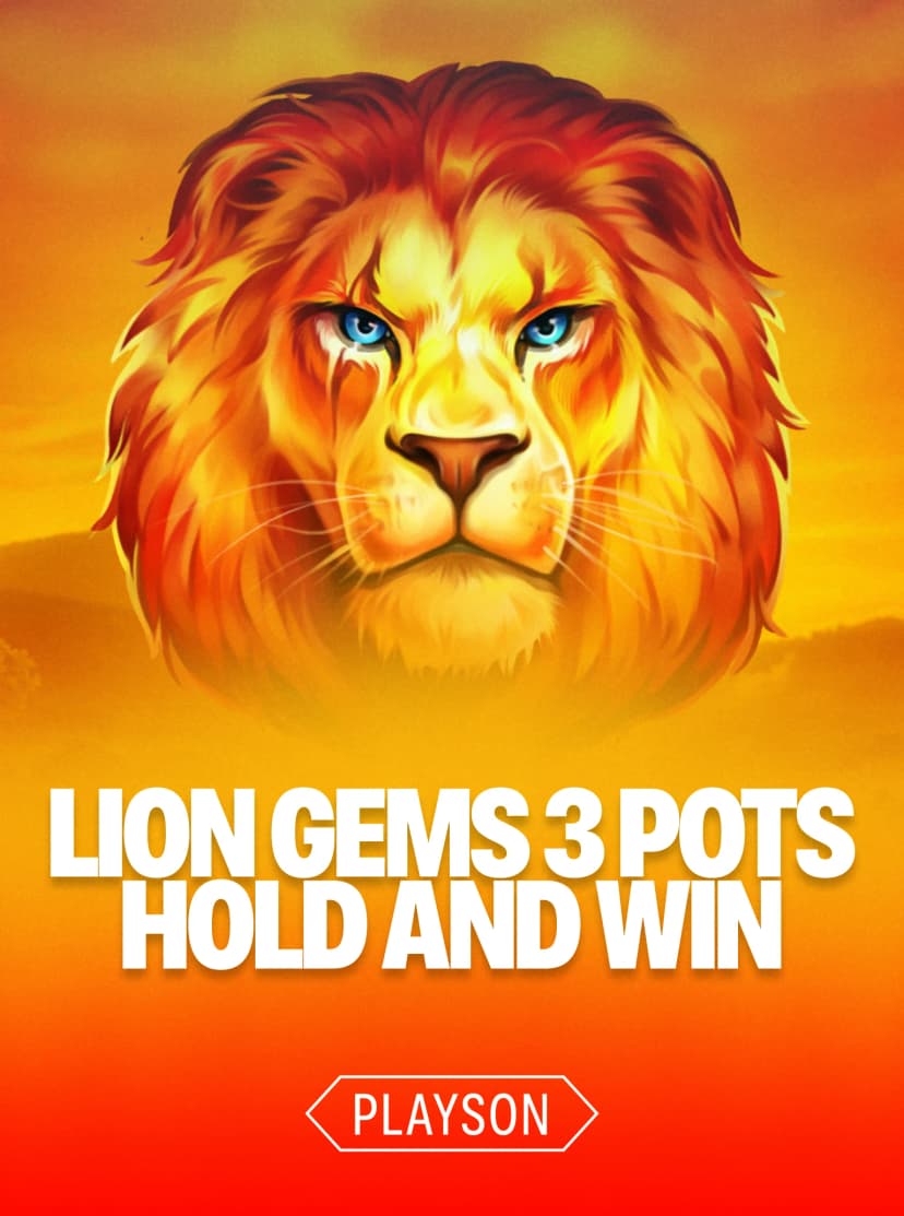 Lion Gems 3 Pots: Hold and Win
